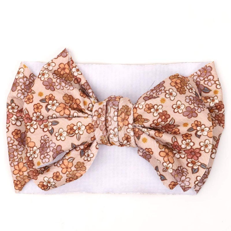 KIDOCHEESE Oversized Baby Headbands with Bows - Elastic Nylon Hairbands, Head Wraps and Hair Accessories for Newborns, Infants, Toddlers and Kids - Image 3